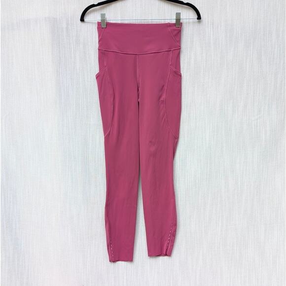 Lululemon W5FARS Fast and Free High-Rise Tight 25” Pockets in Purple, size 4 - Picture 1 of 4